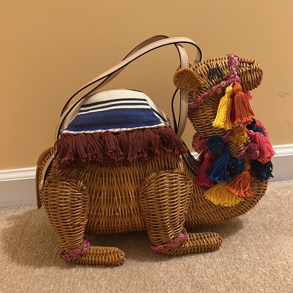 Kate Spade wicker camel bag - Picture 4 of 14